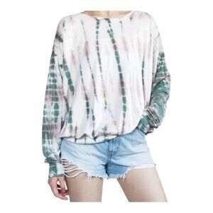 Young Fabulous & Broke Caroline Small Tie Dye Sweatshirt NEW WITH TAGS